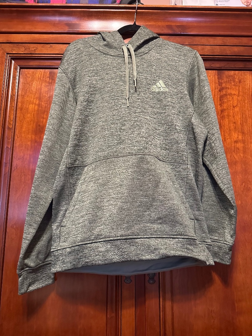 Adidas Heather Gray Climawarm Hoodie